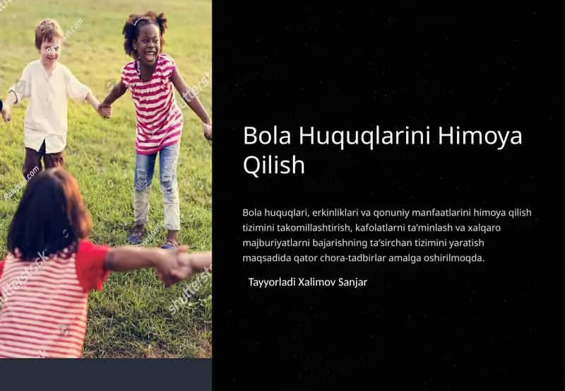 Bola Huquqlarini Himoya Qilish 1