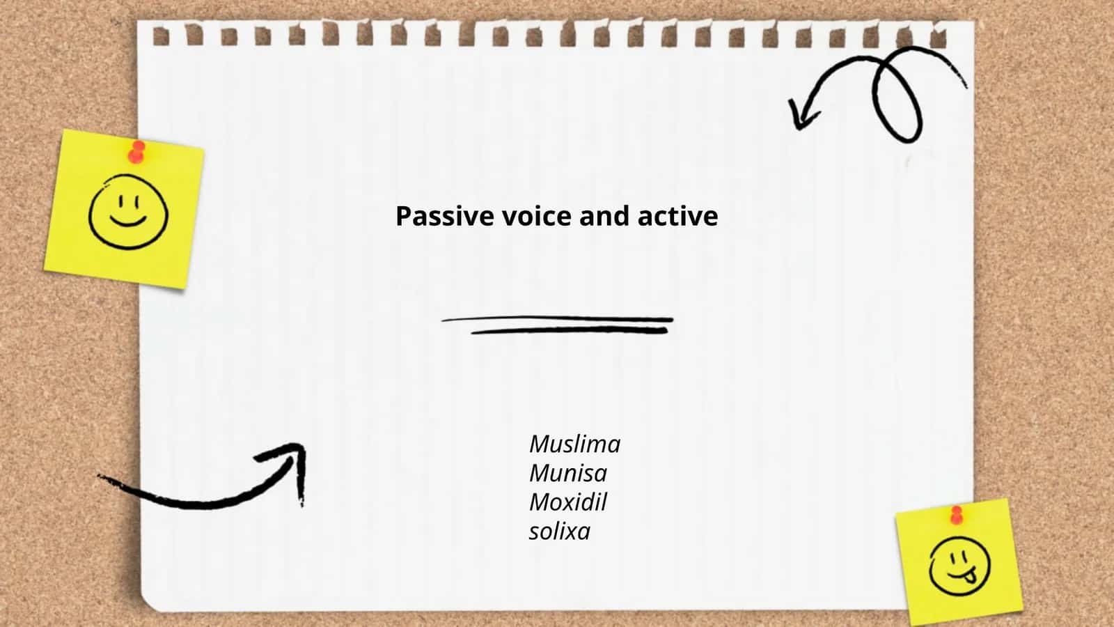 Passive voice and active 1