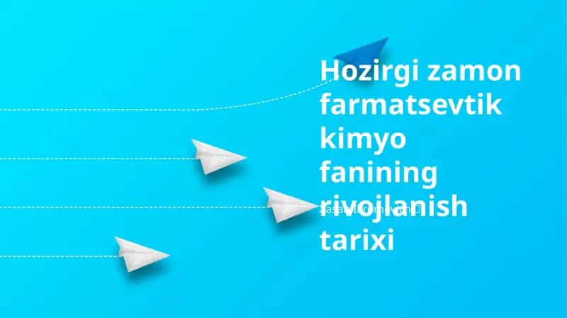 Zamonaviy farmatsevtika kimyosi 1