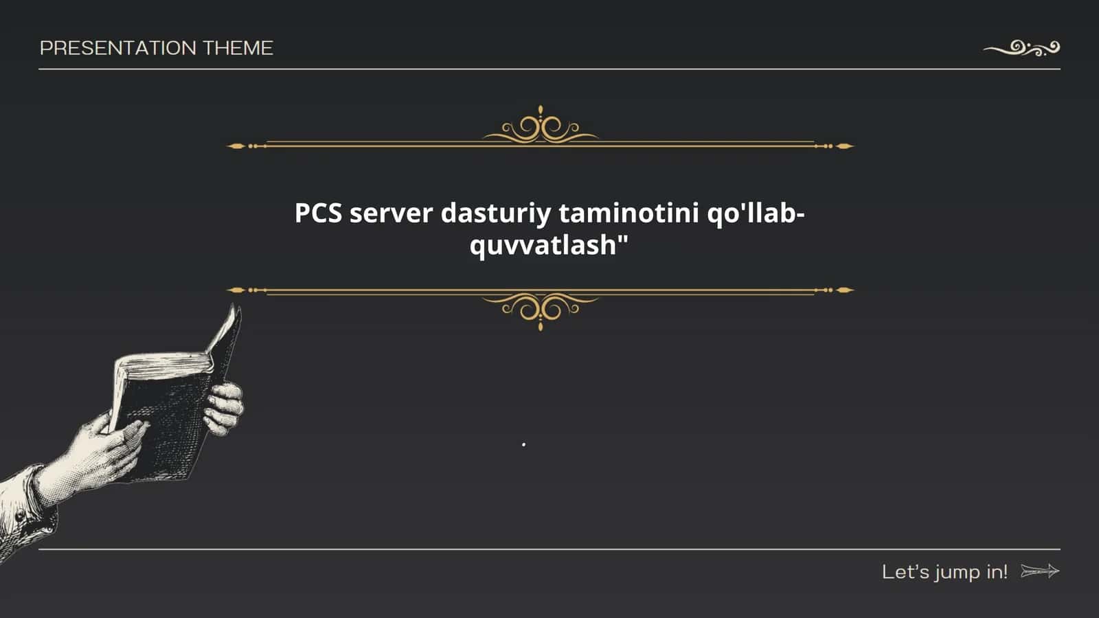 PCS Server dasturini o'rnatish va boshlang'ich sozlash 1