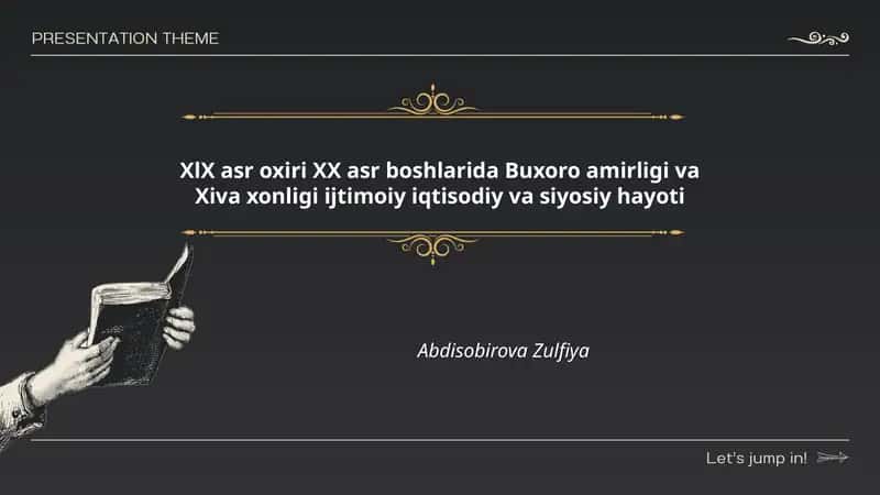 XlX asr oxiri XX asr boshlarida Buxoro amirligi va Xiva xonligi ijtimoiy iqtisodiy va siyosiy hayoti 1