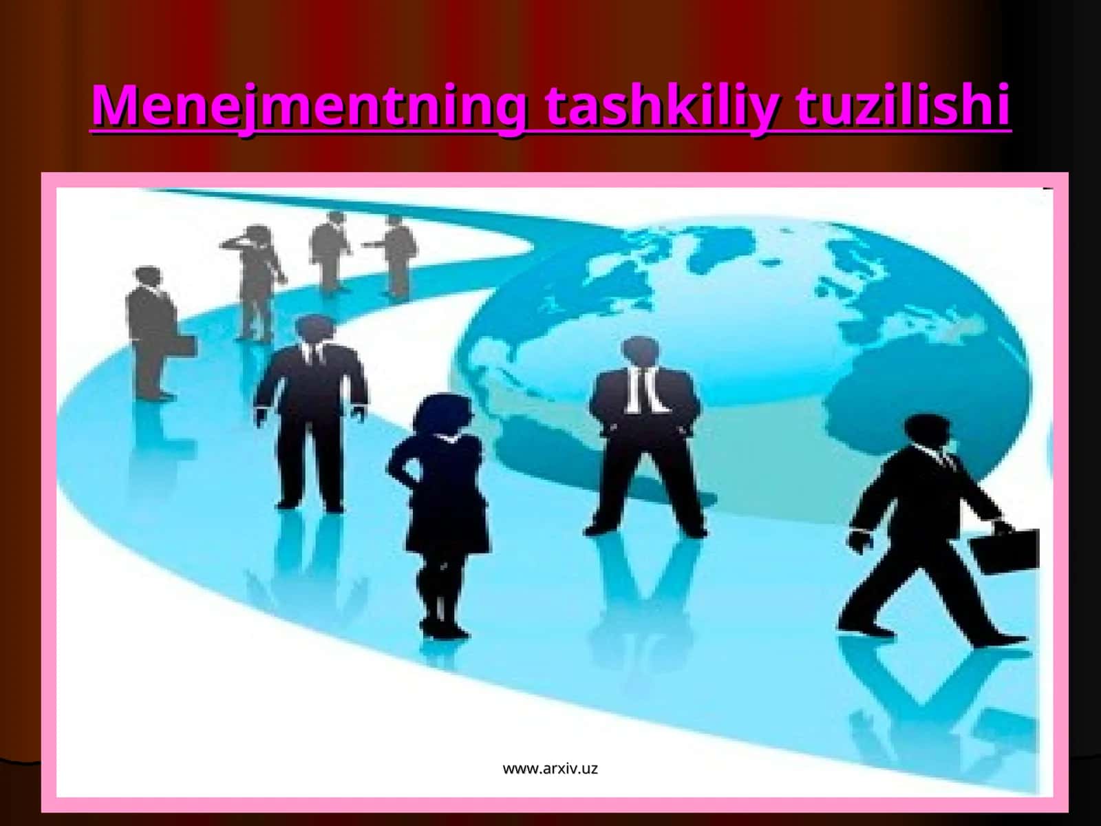 Menejmentning tashkiliy tuzilishi 1