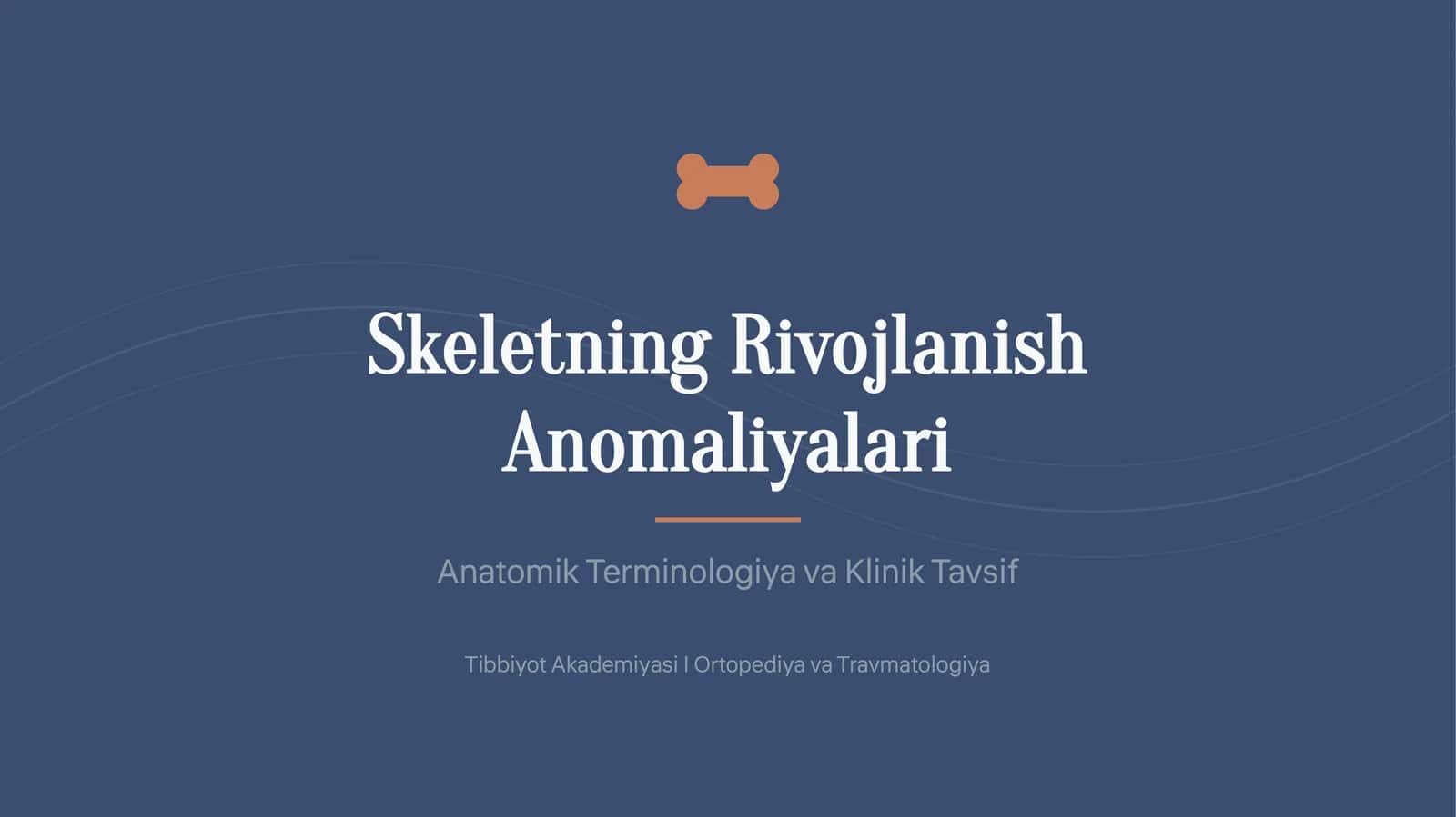 Skeletning Rivojlanish 1