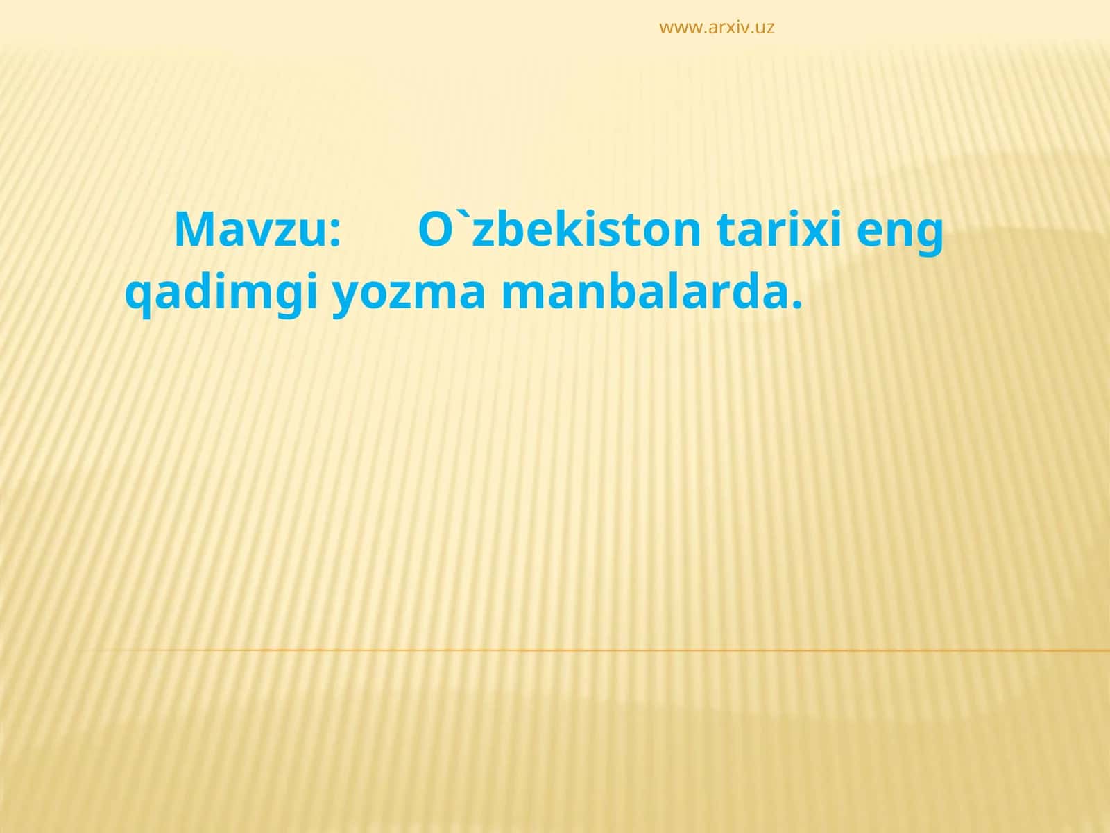 O`zbekiston tarixi eng qadimgi yozma manbalarda 1