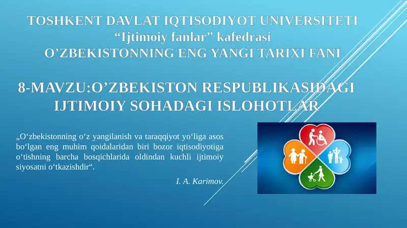 O’zbekistonning eng yangi tarixi fan 1