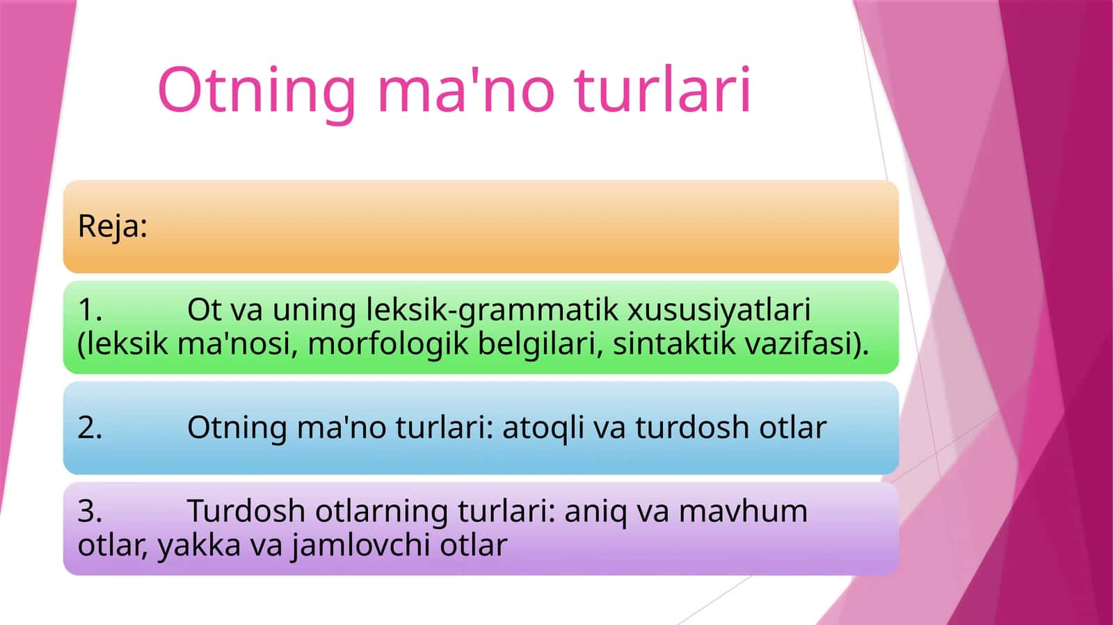 Otning ma'no turlari 1