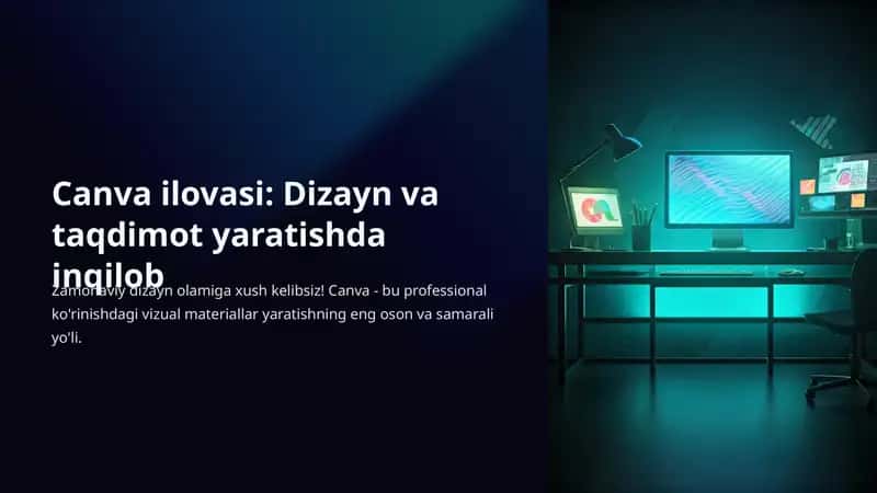 Canava ilovasi bilan ishlash yo'riqnomasi 1