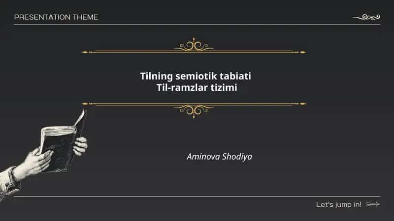 Tilning semiotik tabiati 1