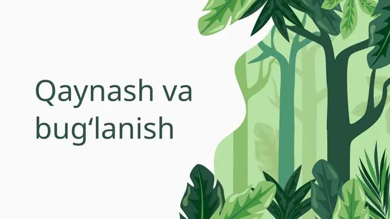 Qaynash va bugʻlanish 1