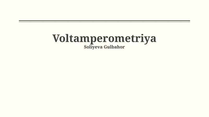 Voltamperometriya 1