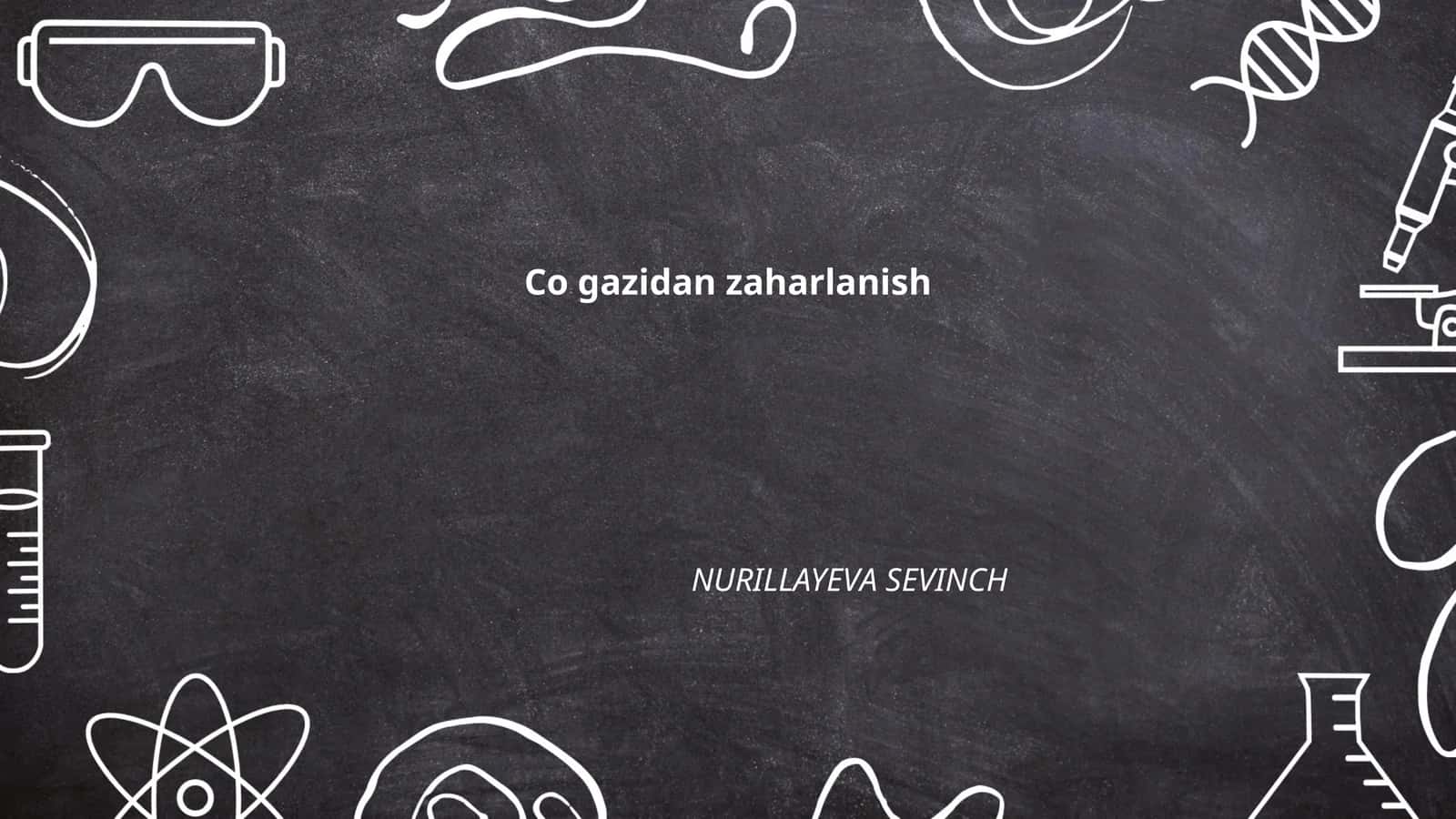 Co gazidan zaharlanish 1