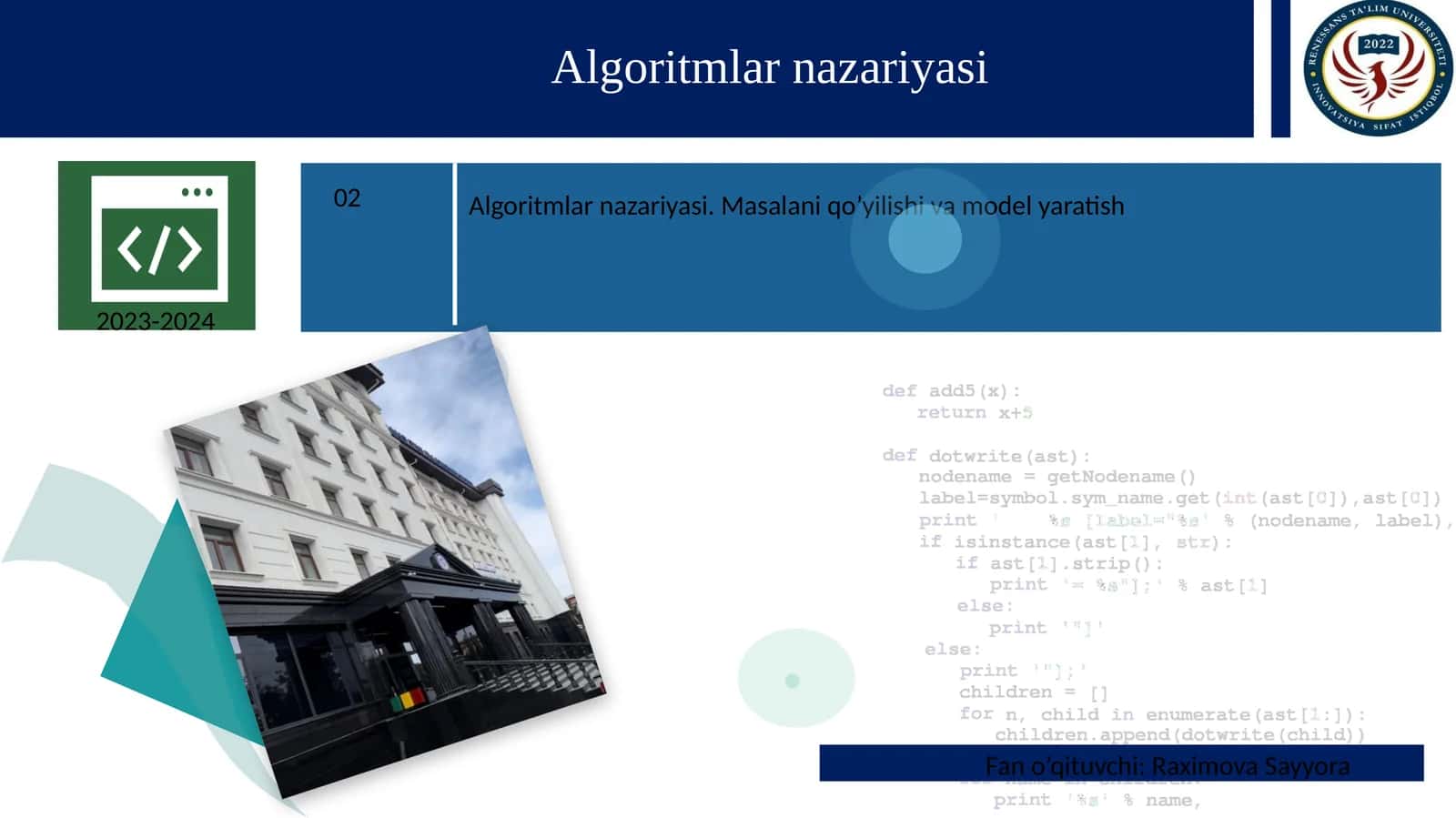 Algoritmlar nazariyasi 1