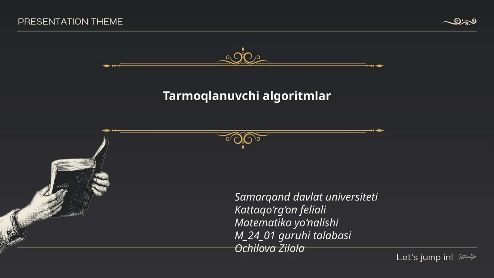 Tarmoqlanuvchi algoritmlar 1