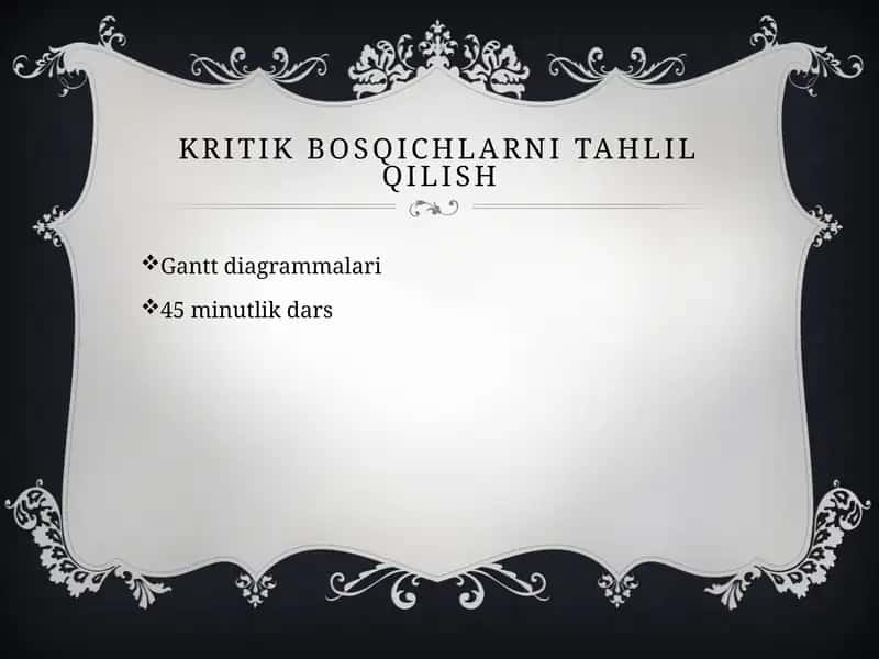 Gantt diagrammasi 1