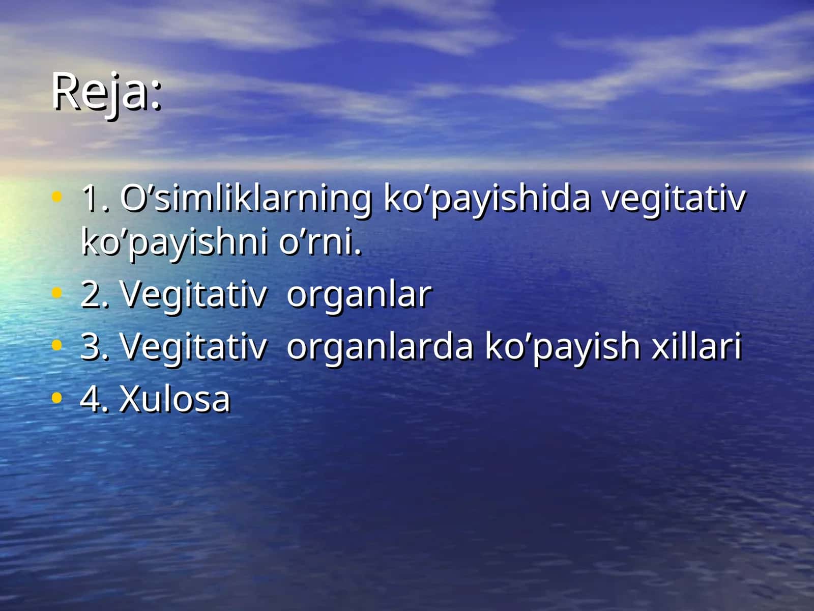 O'simliklarning ko'payishida vegitativ ko'payishni o'rni 1