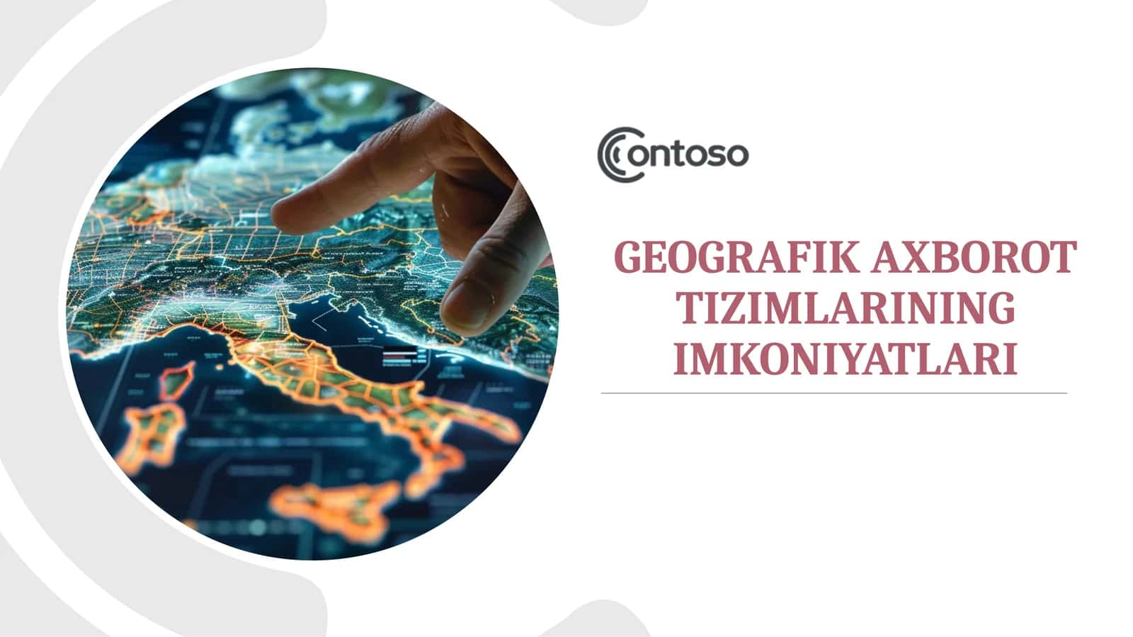 GEOGRAFIK AXBOROT TIZIMLARINING IMKONIYATLARI 1