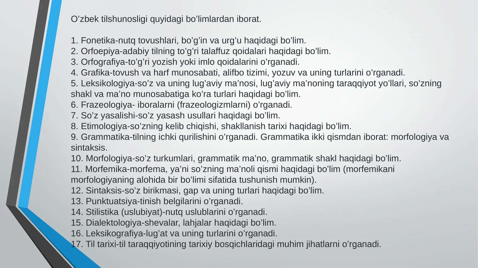 O’zbektilshunosligi 1