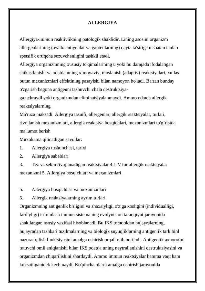 Allergiya