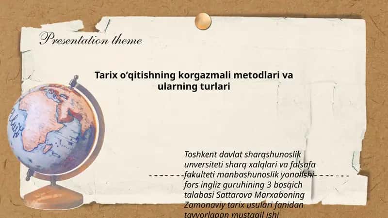 Zamonaviy tarix usullari 1