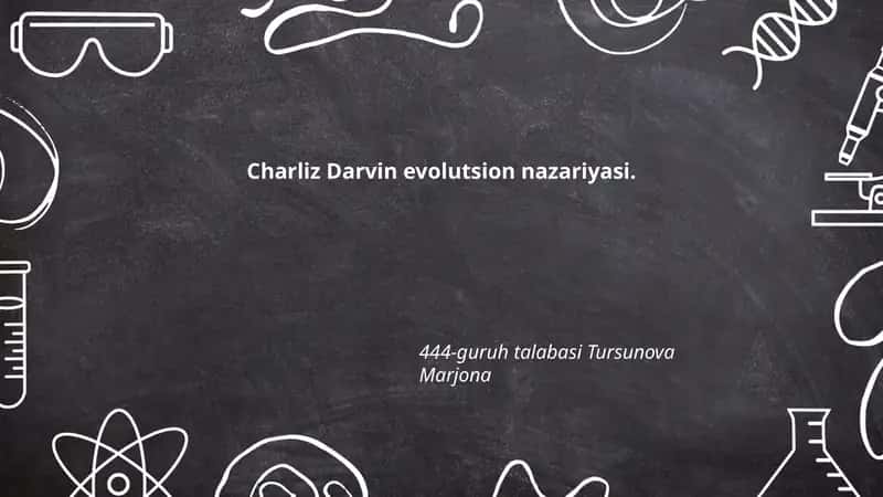 Charliz Darvin evolutsion nazariyasi 1
