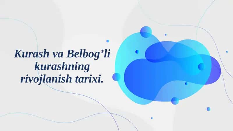 Kurash va Belbog’likurashning rivojlanishi 1