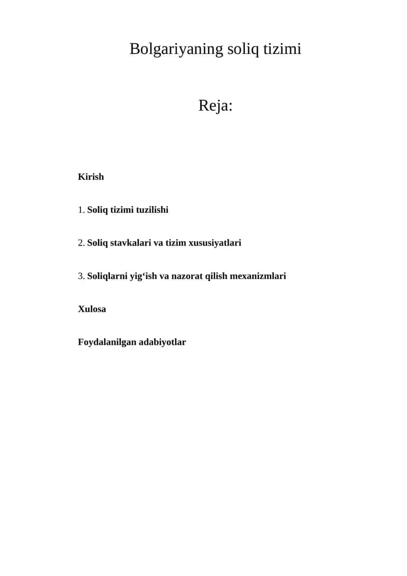 Bolgariyaning soliq tizimi 1