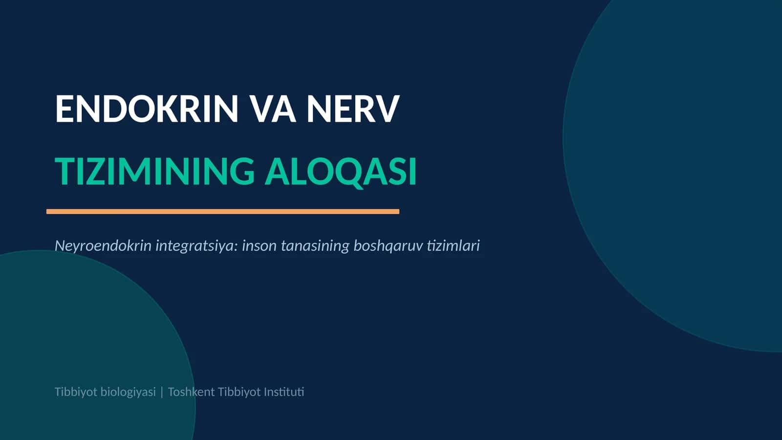 ENDOKRIN VA NERV TIZIMINING ALOQASI 1