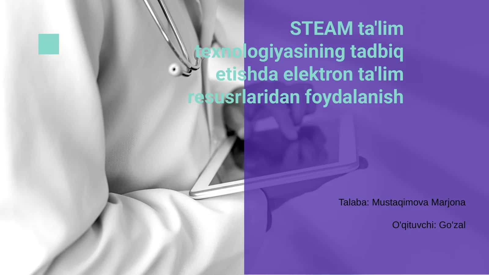 STEAM ta'lim texnologiyasi 1
