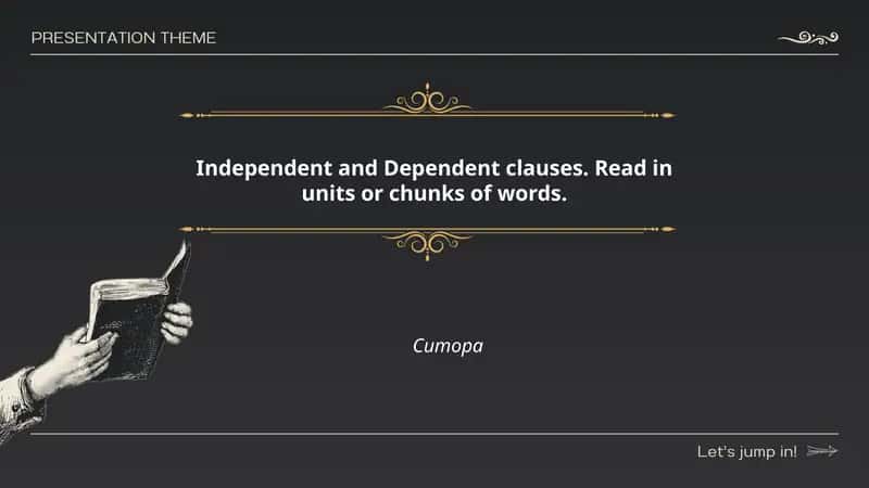 Independent and Dependent clauses 1