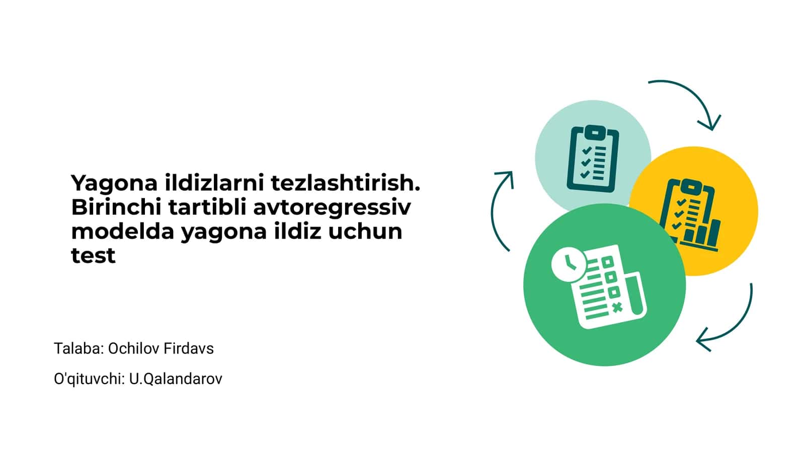 Yagona ildizlarni tezlashtirish 1