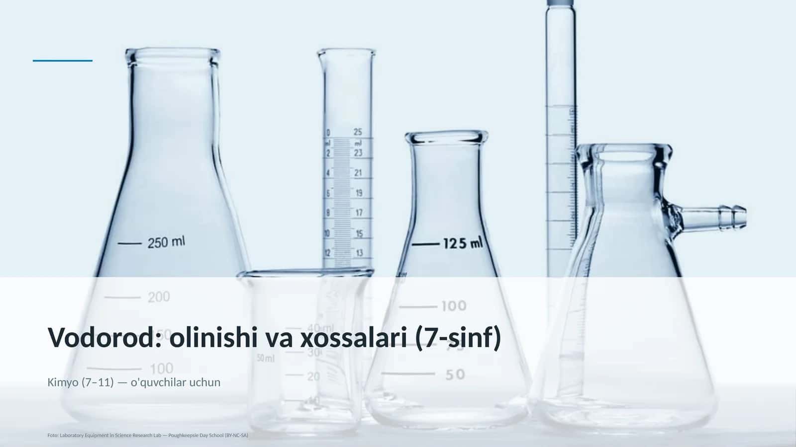 Vodorod: olinishi va xossalari (7-sinf) 1