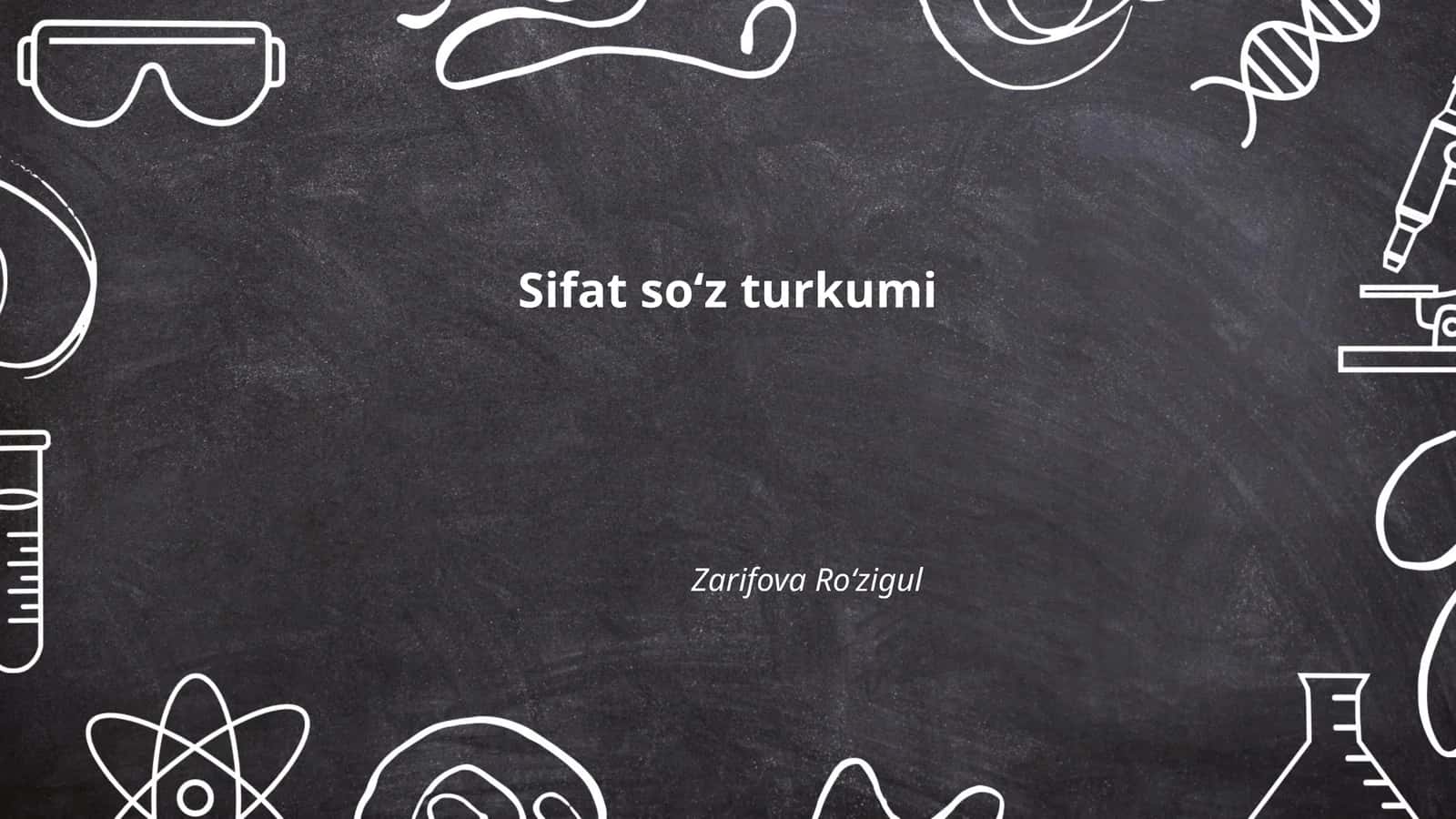 Sifat soʻz turkumi 1