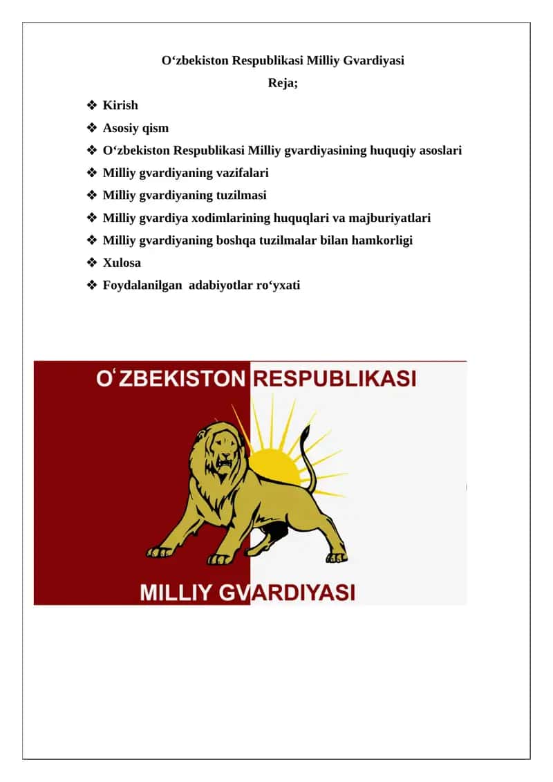 O‘zbekiston Respublikasi Milliy Gvardiyasi 1