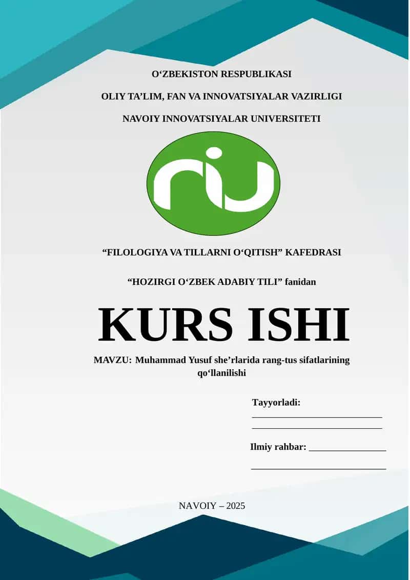 Muhammad Yusuf she’rlarida rang-tus sifatlarining qoʻllanilishi 1
