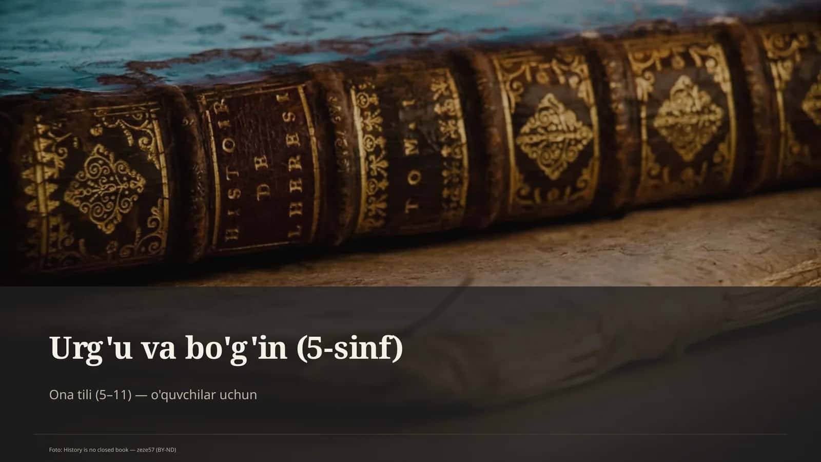 Urg'u va bo'g'in (5-sinf) 1