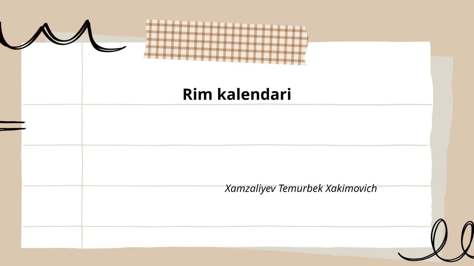 Rim kalendari 1