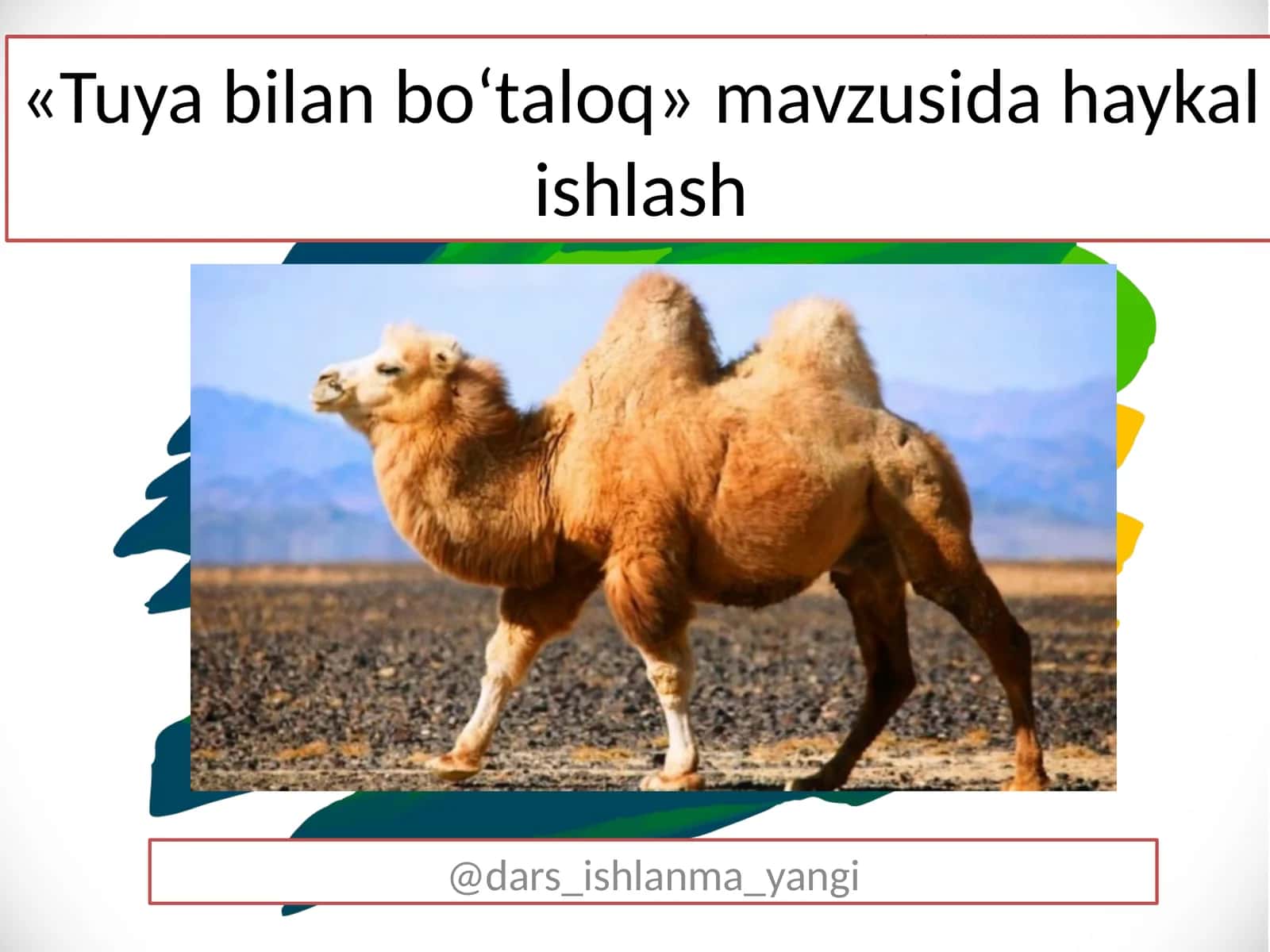 Tuya bilan bo‘taloq 1