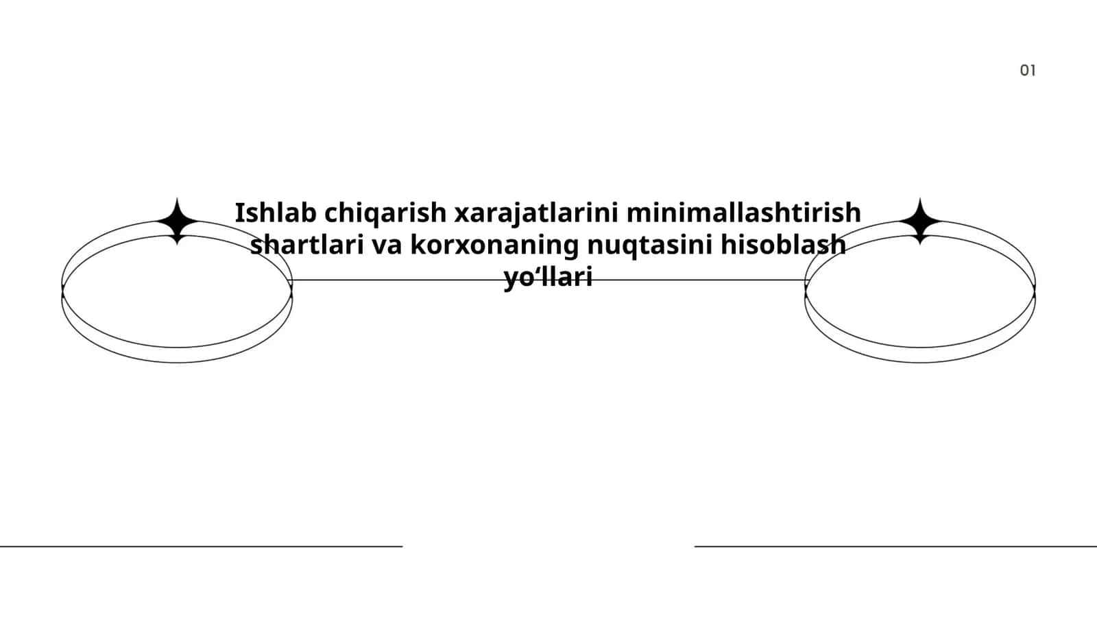 Xarajat funksiyasi va uni qurish 1
