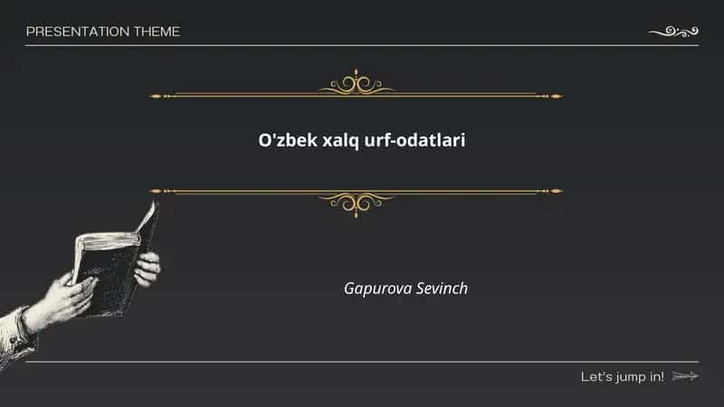 O'zbek xalq urf-odatlari 1