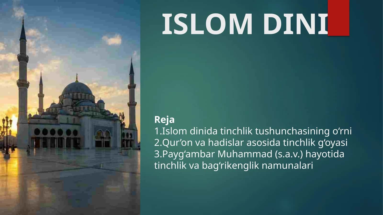 Islom Dini 1