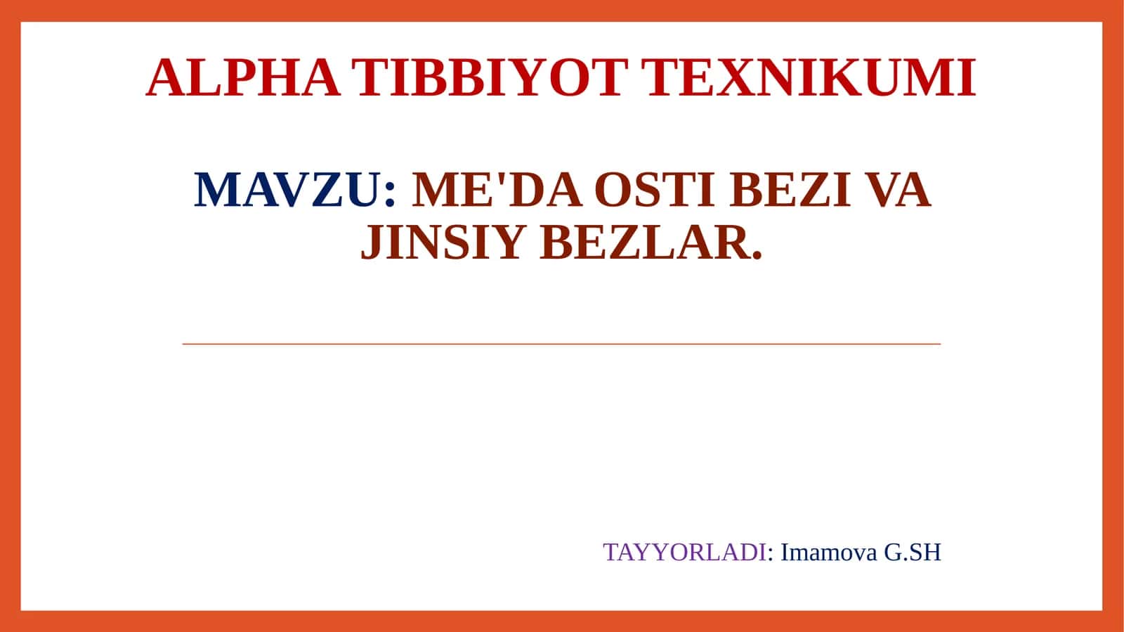 Me'da osti bezivaji jinsiy bezlar 1