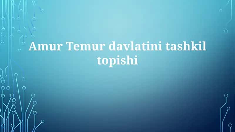 Amur Temurdavlati 1