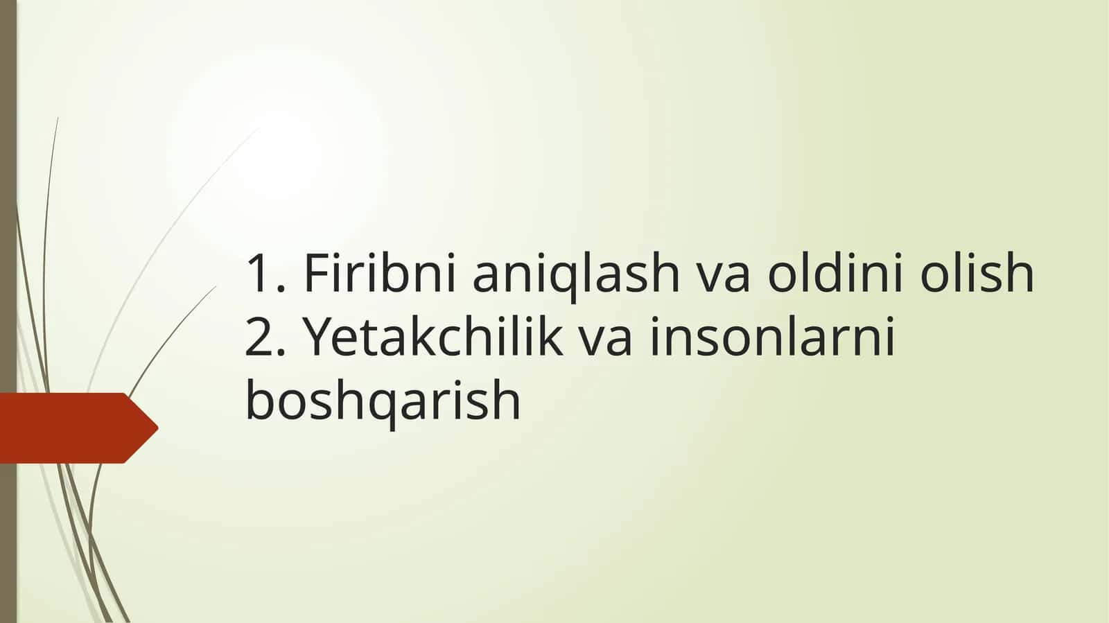 Firibni aniqlash va oldini olish 1