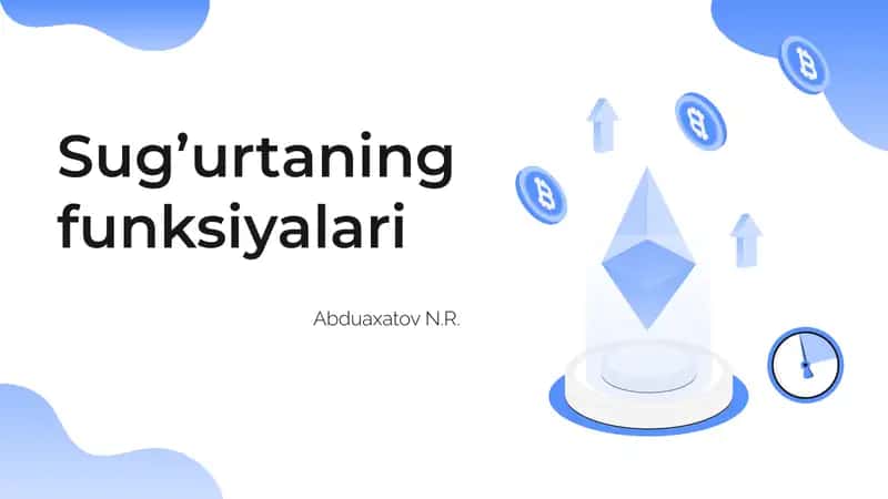 Sug’urtaning funksiyalari 1