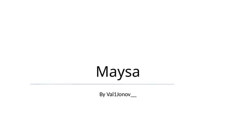Maysa 1