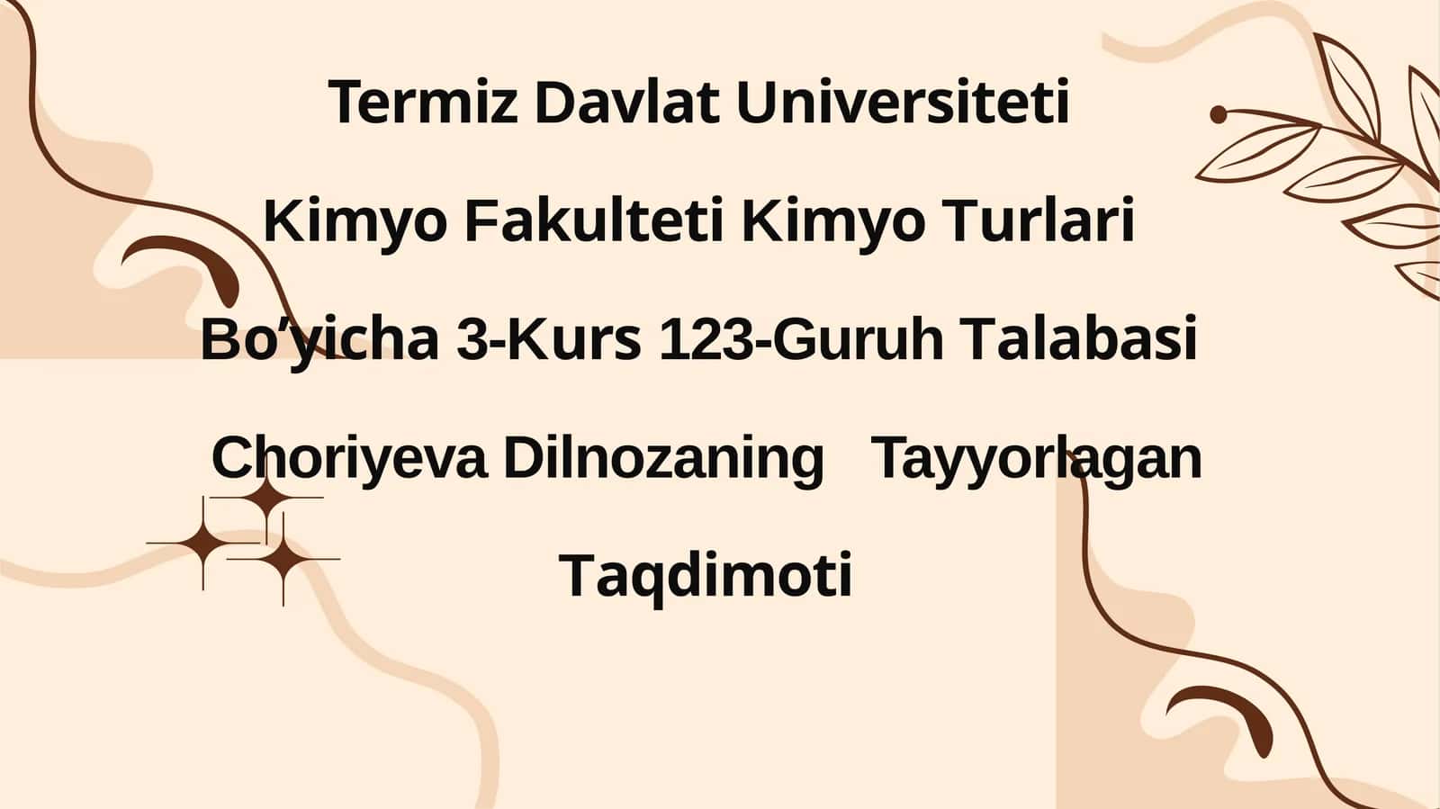 Yuqori molekulyar birikmalarning molekulyar massasi. 1