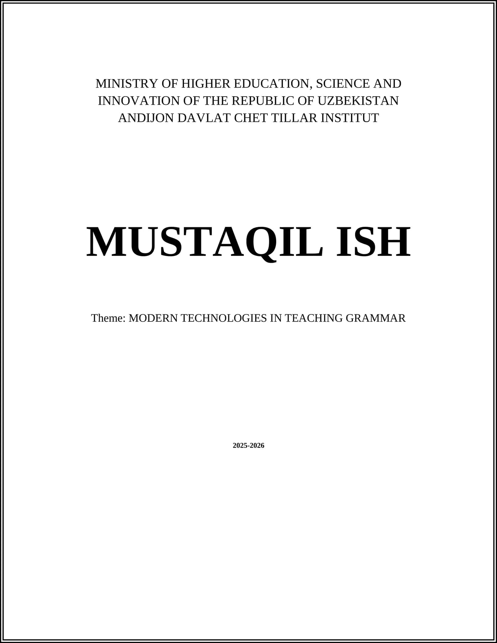 MODERN TECHNOLOGIES IN TEACHING GRAMMAR 1