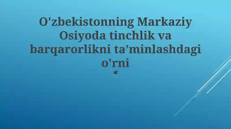Terrorizm va ekstremizmga qarshi kurash tashabbuslari