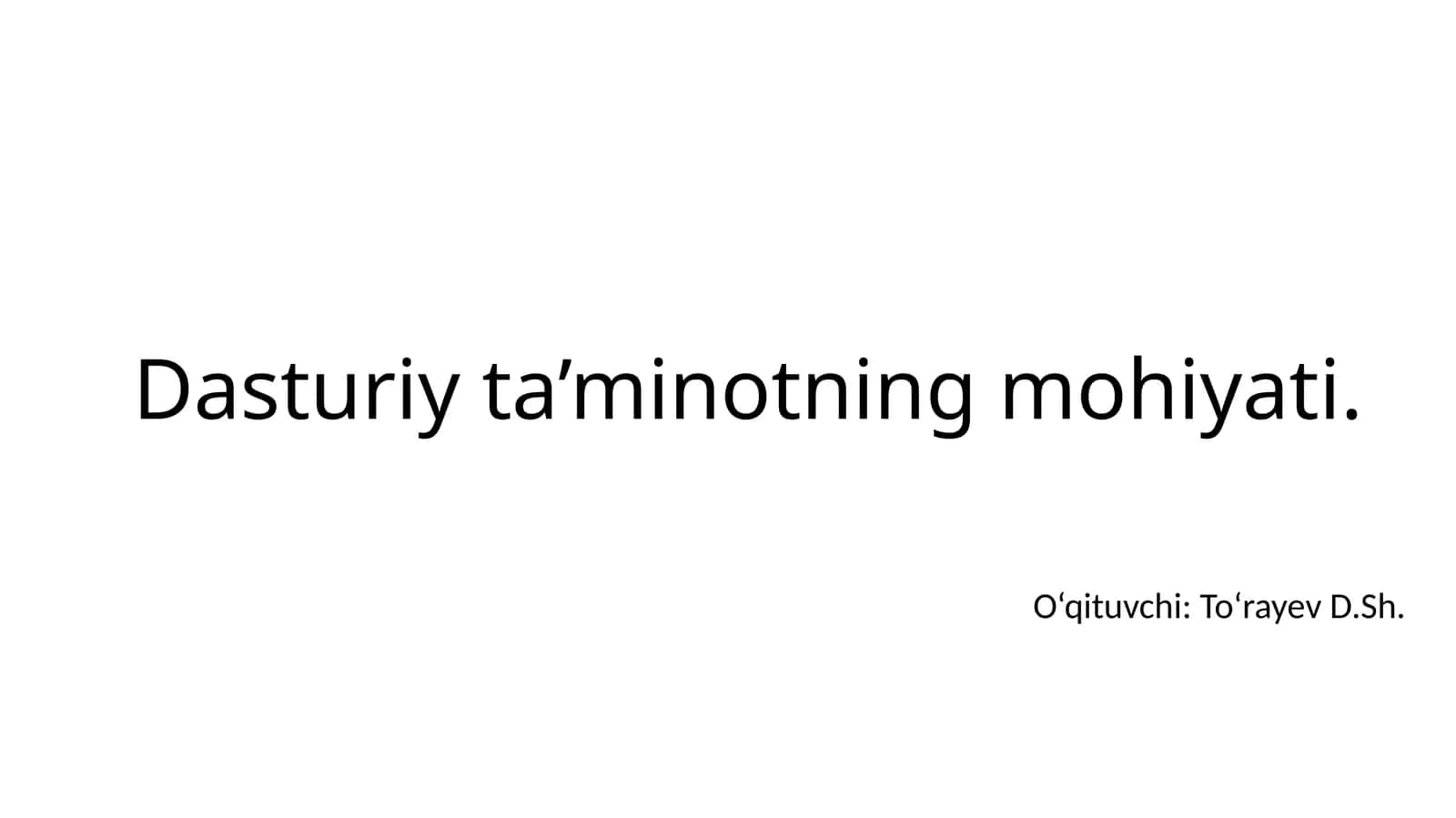 Dasturiy ta’minotning mohiyati 1
