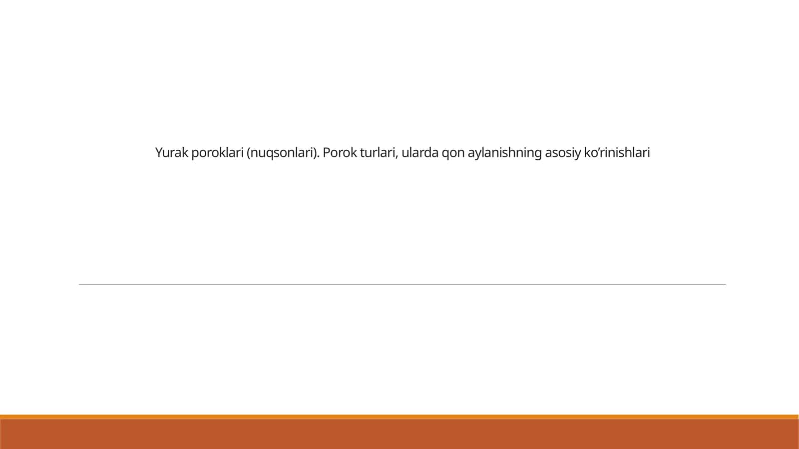 Yurak poroklari(nuqsonlari) 1